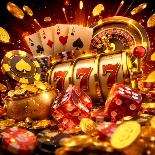 Outros slots da casa em grade escura com filete dourado